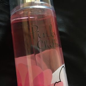 Pink chiffon body spray